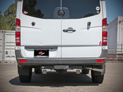 aFe Vulcan Series 3in 304SS DPF-Back Exhaust w/ Polished Tip 14-18 Mercedes-Benz Sprinter 2500 49-36502-P 49-36502-P Photo - Mounted