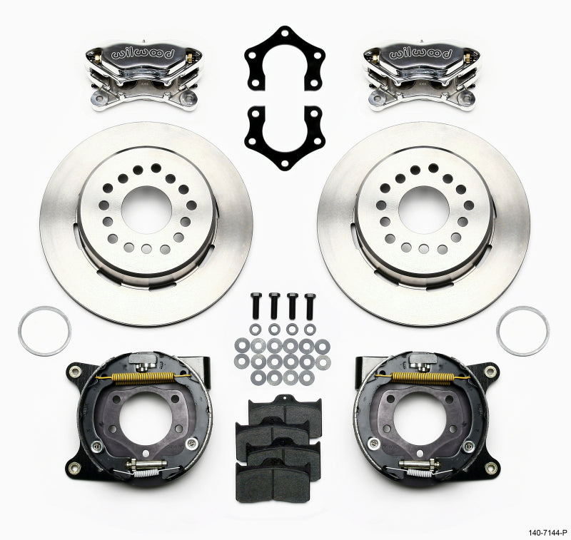 Wilwood Forged Dynalite P/S Park Brake Kit Polished Mopar/Dana 2.36in Off w/Snap Ring Brng 140-7144-P 140-7144-P Photo - Primary