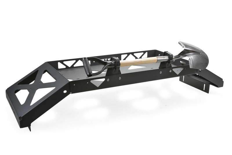 Fabtech 2020 Jeep Gladiator 4WD Cargo Rack Shovel Mount Kit FTS24264 FTS24264 Photo - lifestyle view