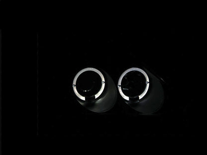 Anzo 2002-2004 Honda Civic Projector Headlights w/ Halo Black 121057 Photo - Mounted