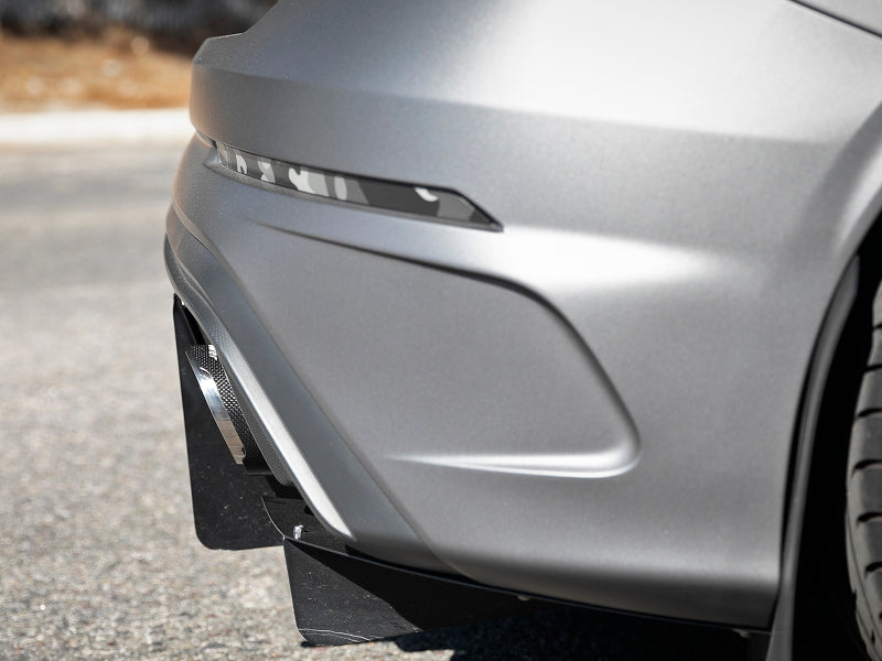 aFe Takeda 3in 304 SS Cat-Back Exhaust System w/ Carbon Fiber Tips 16-18 Ford Focus RS I4-2.3L (t) 49-33103-C 49-33103-C Photo - Mounted