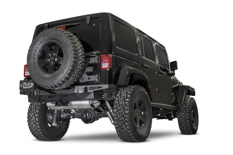 Addictive Desert Designs 17-18 Jeep JK Stealth Fighter HD Rear Bumper R951271280103 R951271280103 Photo - Mounted