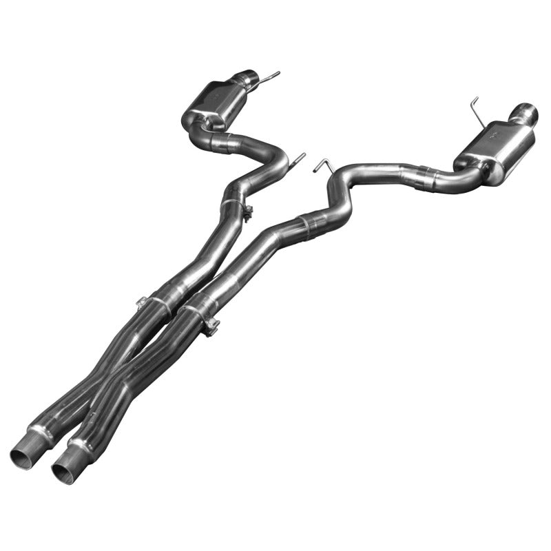 Kooks 15+ Mustang 5.0L 4V Convertible 3in Cat-Back w/ X-Pipe 4in Slash Cut Polished Tips Exhaust 11514101 11514101 Photo - Unmounted