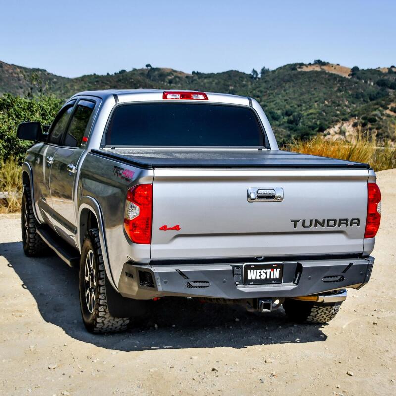 Westin 14-21 Toyota Tundra (Excl. Tundra w/Blind Spot Sys) Pro-Series Rear Bumper - Tex. Blk 58-421035 58-421035 Photo - Mounted