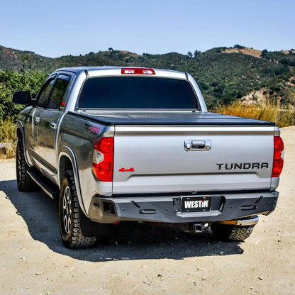 Westin 14-21 Toyota Tundra (Excl. Tundra w/Blind Spot Sys) Pro-Series Rear Bumper - Tex. Blk 58-421035 58-421035 Photo - Mounted