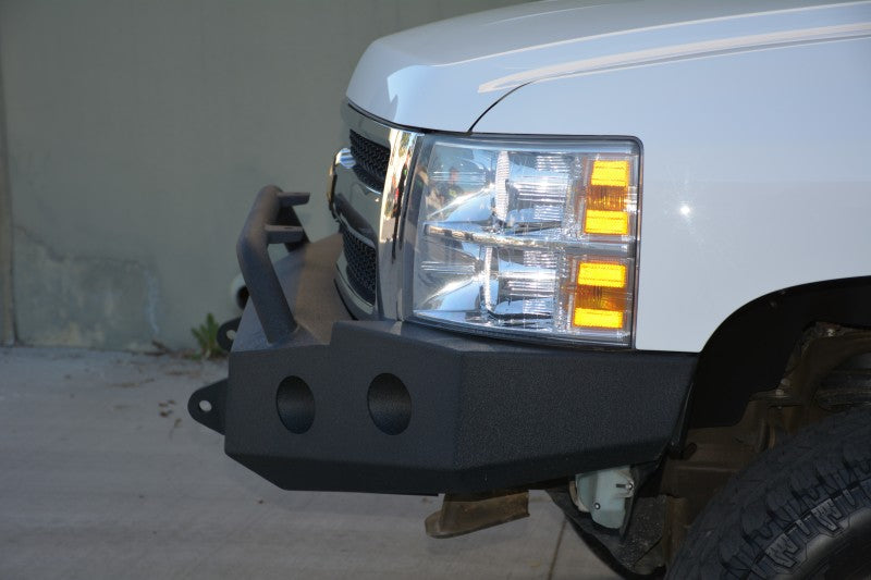 DV8 Offroad 07-13 Chevrolet Silverado 1500 Front Bumper - Black Powdercoat FBCS1-01 FBCS1-01 Photo - Mounted
