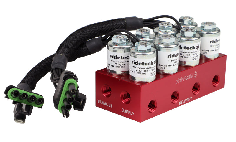 Ridetech RidePro 4-Way Solenoid / Air Valve Block Fittings Not Included 31934001 31934001 Photo - Primary