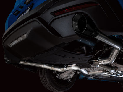 AWE Tuning AWE 2024 Ford Mustang GT Fastback S650 RWD Track Edition Catback Exhaust w/ Dual Diamond Black Tips 3020-33650 3020-33650 Photo - Mounted