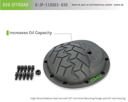 DV8 Offroad HD Dana 30 Diff Cover Cast Iron Gray Powdercoat D-JP-110001-D30 D-JP-110001-D30 Product Brochure - a specific brochure describing a Product