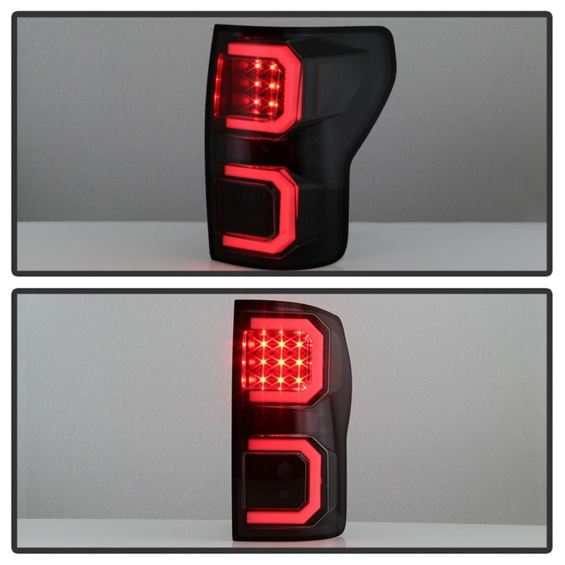 Spyder 07-13 Toyota Tundra V2 Light Bar LED Tail Lights - Smoke ALT-YD-TTU07V2-LB-BSM 5085443 5085443 Photo - Unmounted