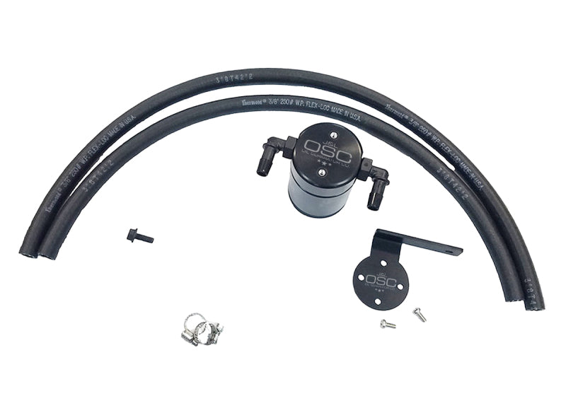 J&L 95-04 Toyota Tacoma/4Runner 3.4L Driver Side Oil Separator 3.0 - Black Anodized 3101D-B 3101D-B Photo - Primary
