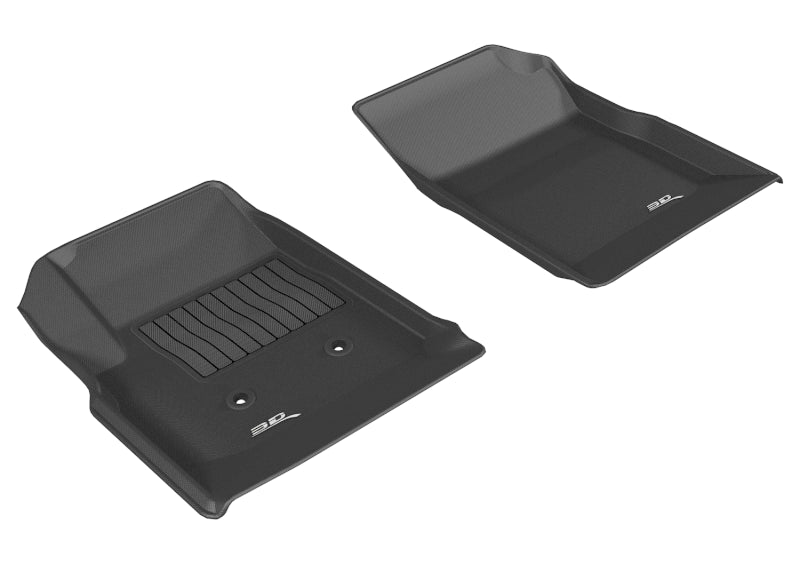 3D MAXpider 2015-2020 Chevrolet/GMC Colorado/Canyon Crew Cab Kagu 1st Row Floormat - Black L1CH06711509 L1CH06711509 Photo - Primary