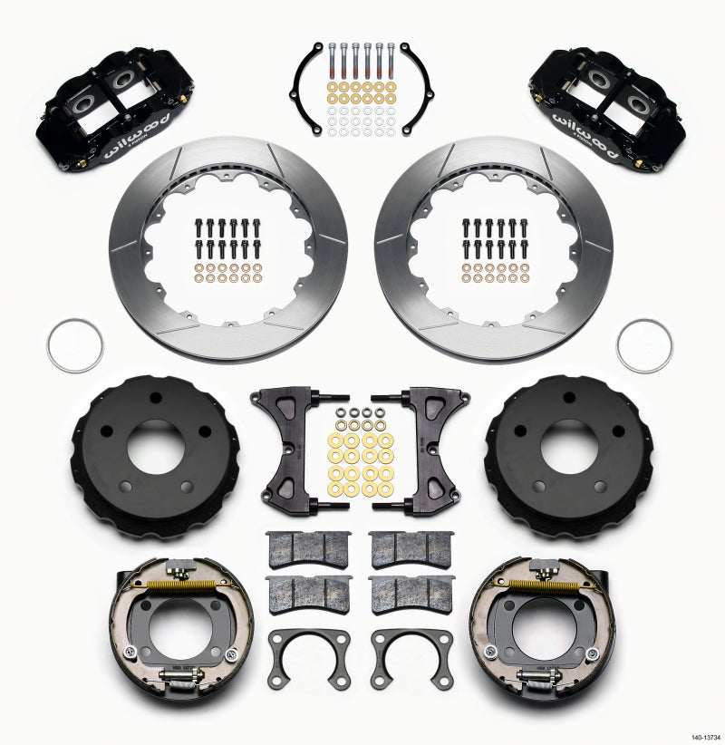 Wilwood Narrow Superlite 4R Rear P-Brk Kit 12.88in Big Ford 2.00in Off Bronco 5 x 5.50 140-13734 140-13734 Photo - Primary