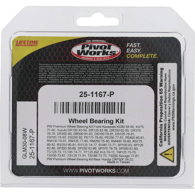Pivot Works Pw Premium Wheel Bearing 25-1167-P 25-1167-P Photo - Primary