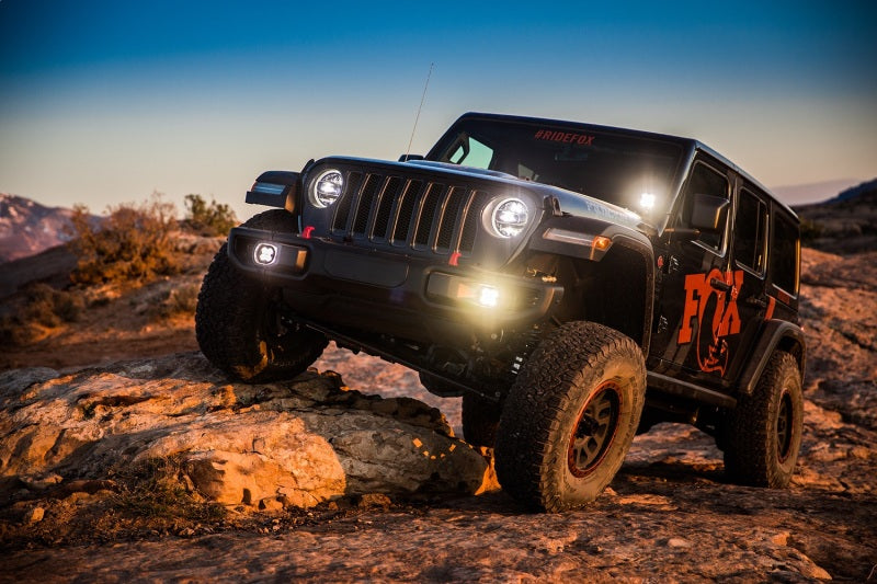 FOX 18-Up Jeep JL / 20-Up Gladiator 2.0 Factory Series Gen2 2.0in. Trvl 10in Ext Front Bump Stop IFP 883-02-167 883-02-167 Photo - Mounted