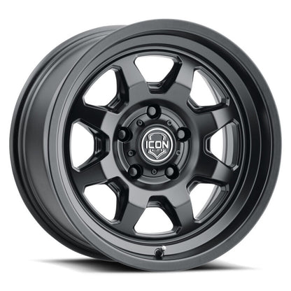 ICON Nuevo 17x8.5 / 6x5.5 / 25mm Offset / 5.75in BS - Satin Black Wheel 8117859057SB 8117859057SB Photo - Primary