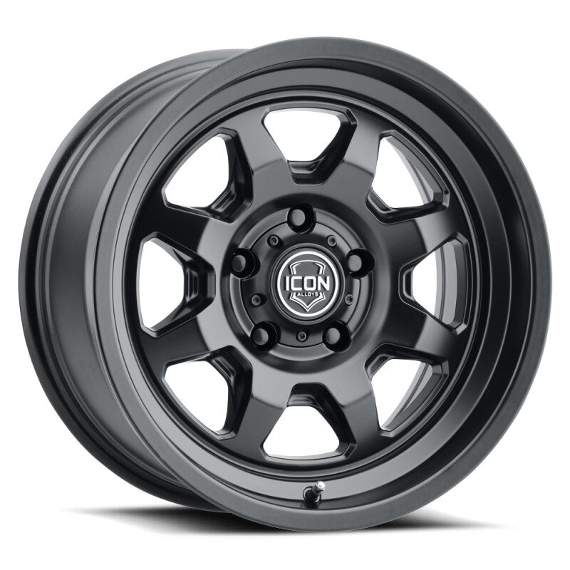ICON Nuevo 17x8.5 / 6x5.5 / 25mm Offset / 5.75in BS - Satin Black Wheel 8117859057SB 8117859057SB Photo - Primary
