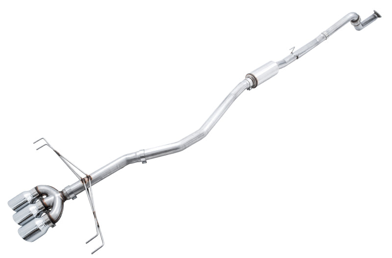 AWE Tuning 2017+ Honda Civic Type R Track Edition Exhaust w/Front Pipe & Triple Chrome Silver Tips 3020-52000 3020-52000 Photo - Primary