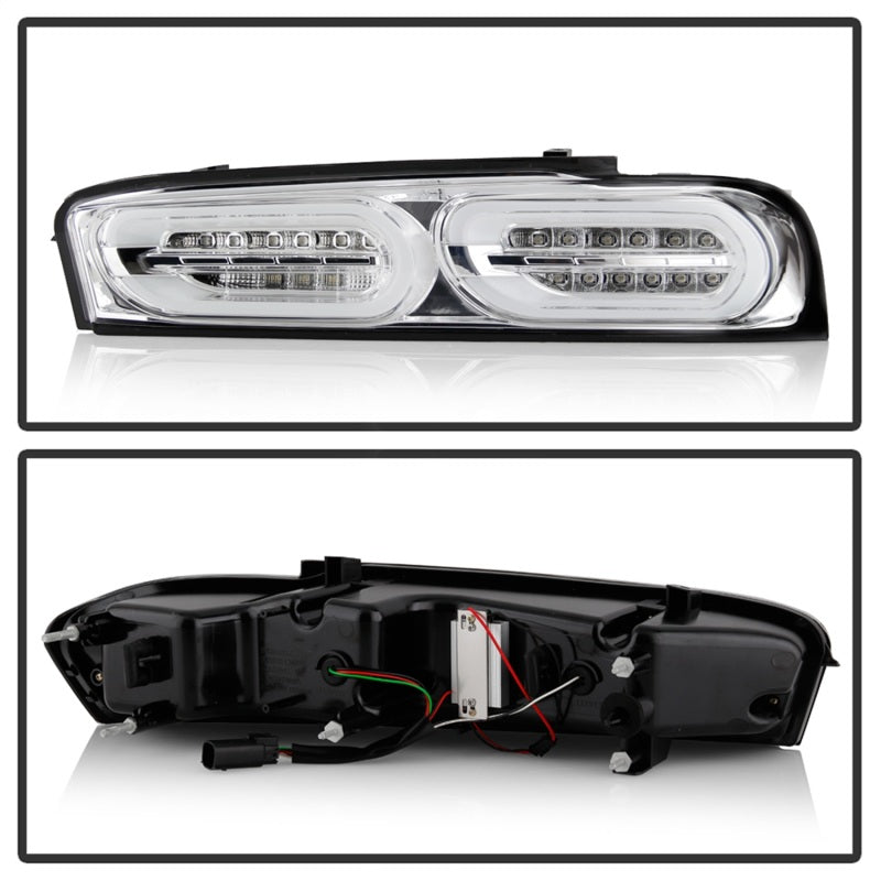 Spyder Chevy Camaro 16-18 Halogen LED Tail Lights Chrome ALT-YD-CCAM16HAL-SEQ-C 5087225 5087225 Photo - Unmounted