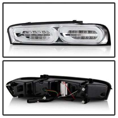 Spyder Chevy Camaro 16-18 Halogen LED Tail Lights Chrome ALT-YD-CCAM16HAL-SEQ-C 5087225 5087225 Photo - Unmounted