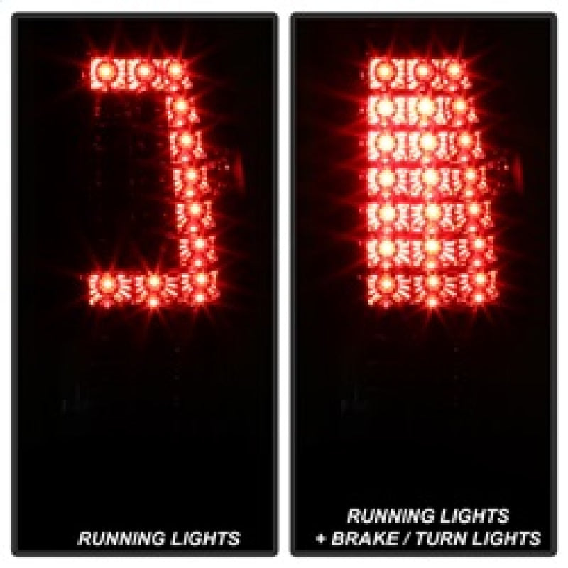 SPYDER xTune 03-06 Chevrolet Silverado 1500/2500HD LED Tail Lights - Red Clear (ALT-JH-CSIL03-CS-RC) 9037665 9037665 Photo - Unmounted