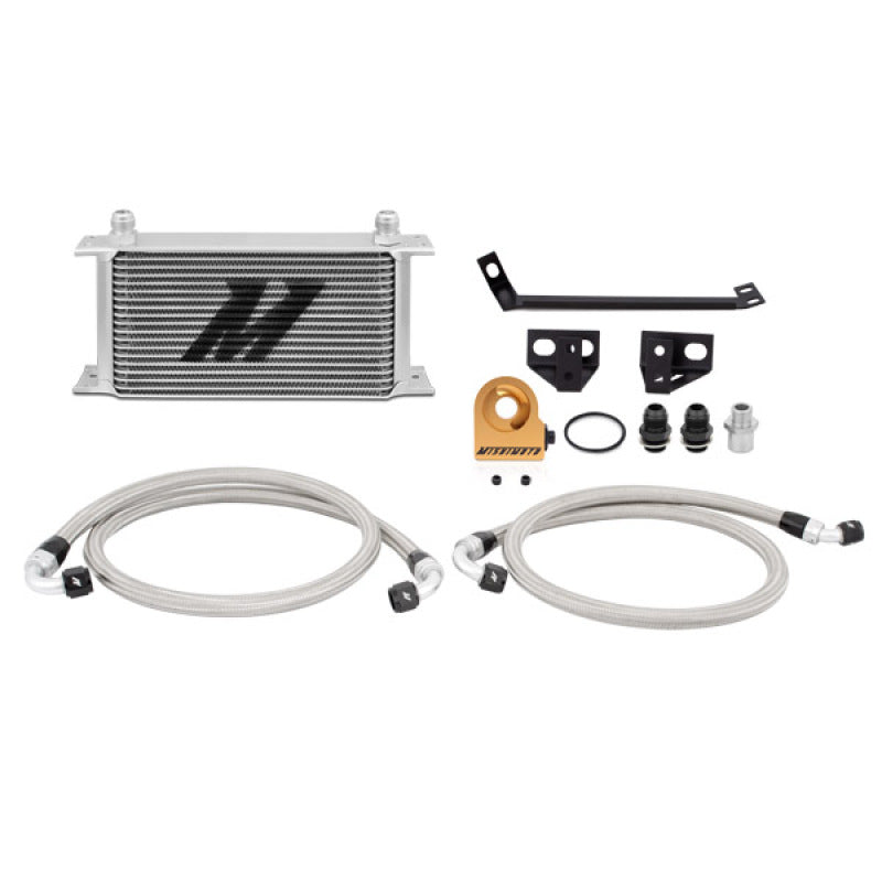Mishimoto Oil Cooler Thermostatic Silver Ford Mustang Ecoboost 2015+ MMOC-MUS4-15T Photo - Primary