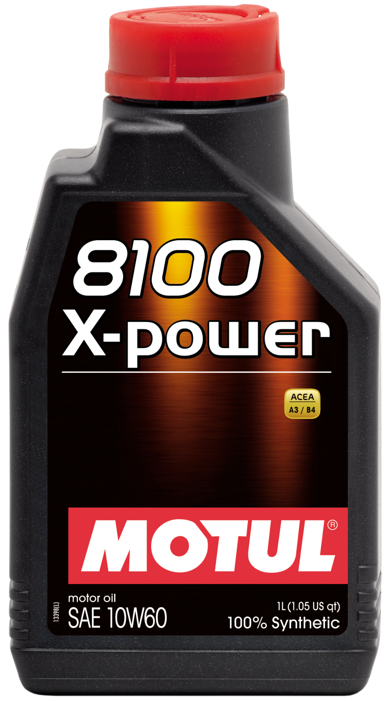 Motul  1L Synthetic Engine Oil 8100 10W60 X-Power - ACEA A3/B4 106142 Photo - Primary