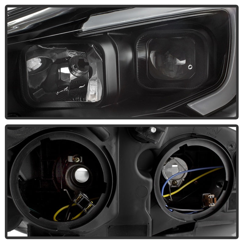 SPYDER xTune 13-16 Ford Escape LED Light Bar Halogen Projector Headlights - Black (PRO-JH-FESCA13-LB-BK) 9042904 9042904 Photo - Unmounted