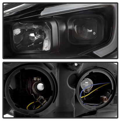 SPYDER xTune 13-16 Ford Escape LED Light Bar Halogen Projector Headlights - Black (PRO-JH-FESCA13-LB-BK) 9042904 9042904 Photo - Unmounted