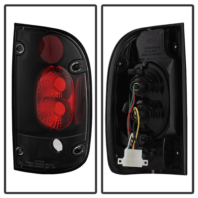 Spyder Toyota Tacoma 95-00 Euro Style Tail Lights Black ALT-YD-TT95-BK 5007988 5007988 Photo - Unmounted