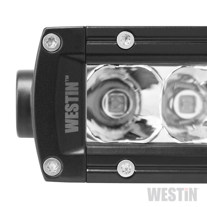 Westin Xtreme LED Light Bar Low Profile Single Row 6 inch Flood w/5W Cree - Black 09-12270-6F 09-12270-6F Photo - Unmounted