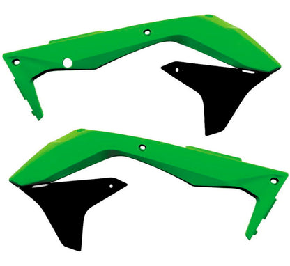 Acerbis 16-18 Kawasaki KX450F Radiator Shroud - Green/Black 2449691089 2449691089 Photo - Primary