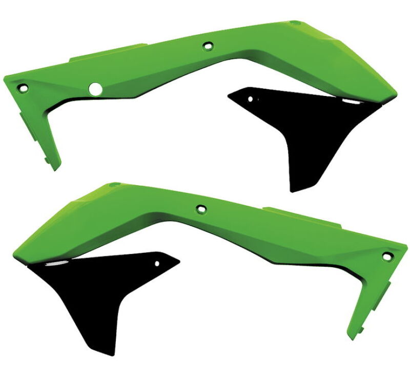 Acerbis 16-18 Kawasaki KX450F Radiator Shroud - Green/Black 2449691089 2449691089 Photo - Primary