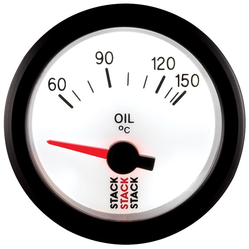 Autometer Stack 52mm 60-150 Deg C M10 Male Electric Oil Temp Gauge - White ST3259 ST3259 User 4