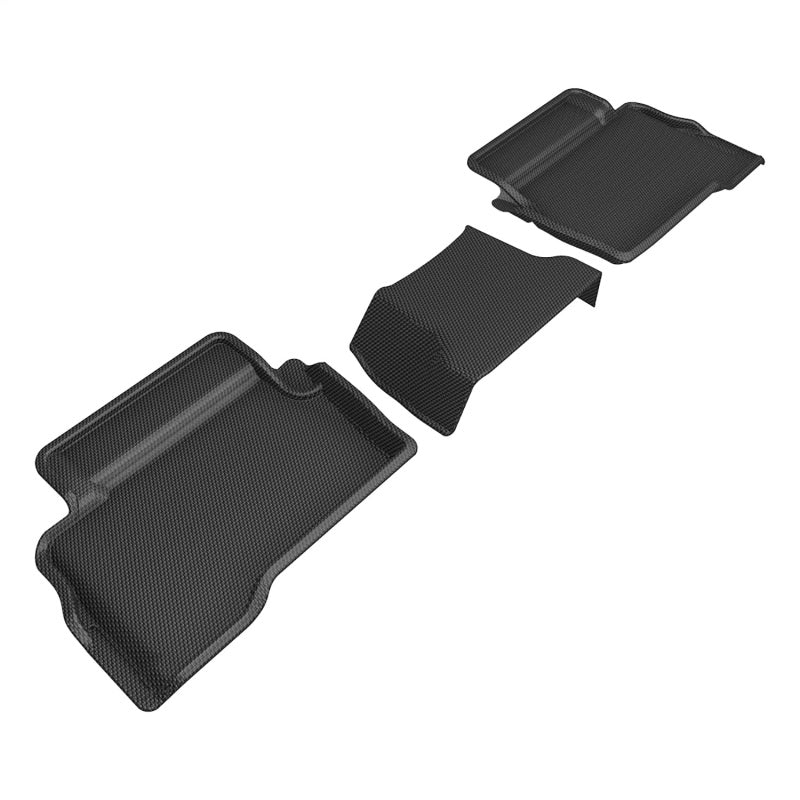 3D MAXpider 2024+ Toyota Tacoma Double Cab Kagu 2nd Row Floormats - Black L1TY32221509 L1TY32221509 Photo - Primary