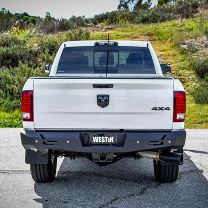 Westin 09-18 Ram 1500 Pro-Series Rear Bumper - Textured Black 58-421025 58-421025 Photo - Mounted