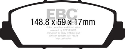EBC Disc Brake Pad Set DP41896R Photo - Primary