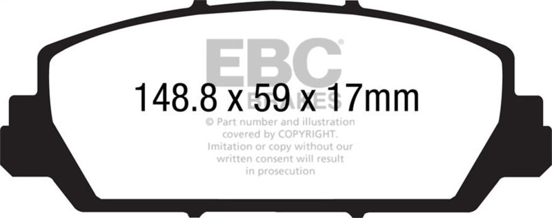 EBC Disc Brake Pad Set UD1625 Photo - Primary