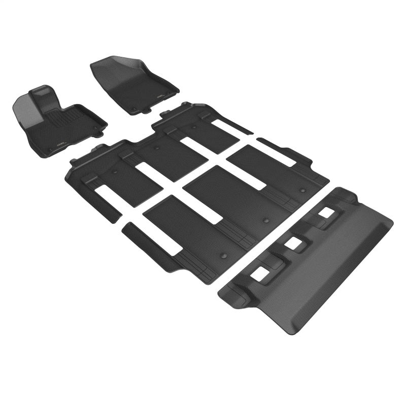 3D MAXpider 21-24 Toyota Sienna 7-Seat Kagu 1st, 2nd, & 3rd Row Floormats - Black L1TY27601509 L1TY27601509 Photo - Primary