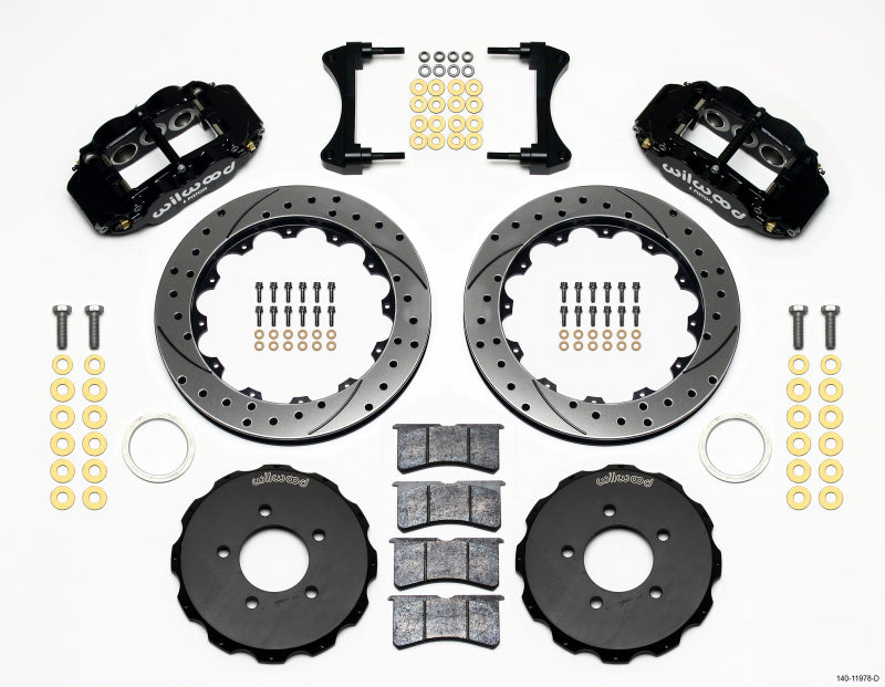 Wilwood Narrow Superlite 6R Front Hat Kit 12.88in Drilled 2006-Up Civic / CRZ 140-11978-D 140-11978-D Photo - Primary