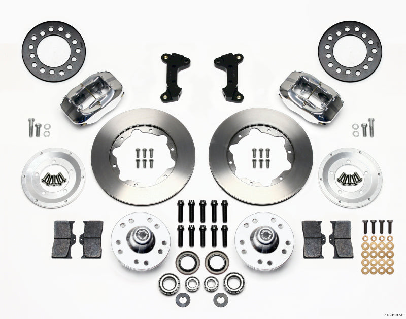 Wilwood Forged Dynalite Front Kit 11.00in Polished 74-80 Pinto/Mustang II Disc Spindle only 140-11017-P 140-11017-P Photo - Primary