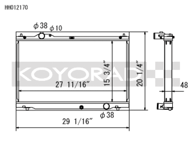 Koyo KOY Racing Radiators Cooling Radiators main image