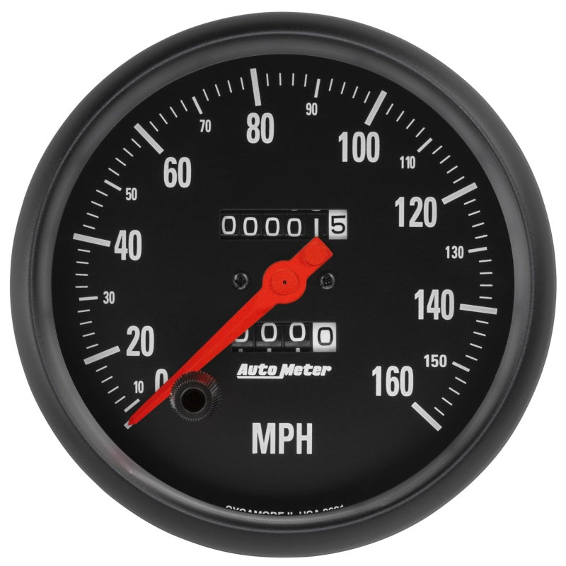 Autometer 5" Speedometer, 0-160 Mph, Mechanical, Z-Series 2691 Photo - Primary