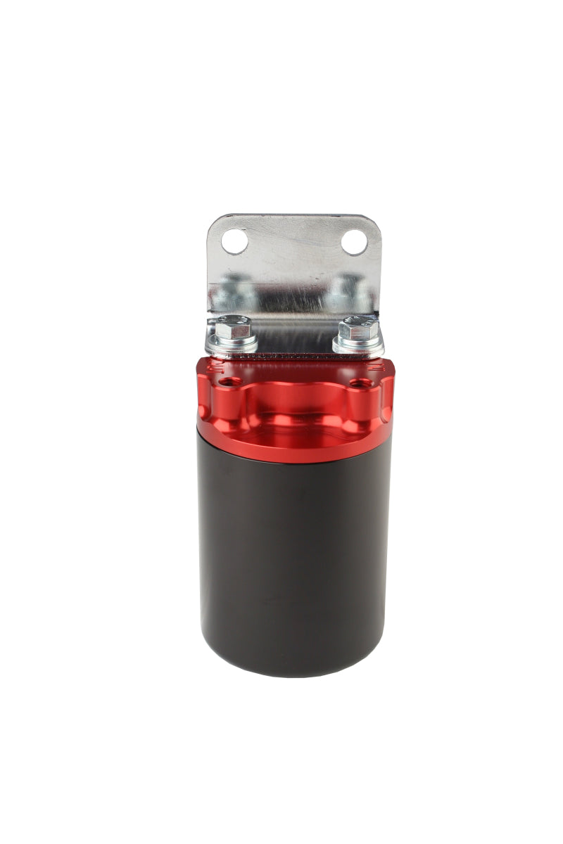 Aeromotive 100 Micron, Red/Black Canister Fuel Filter 12319 Photo - out of package