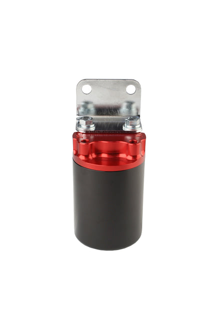 Aeromotive 100 Micron, Red/Black Canister Fuel Filter 12319 Photo - out of package