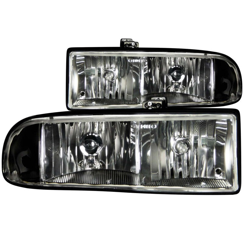 Anzo 1998-2005 Chevrolet S-10 Crystal Headlights Black 111156 Photo - Primary