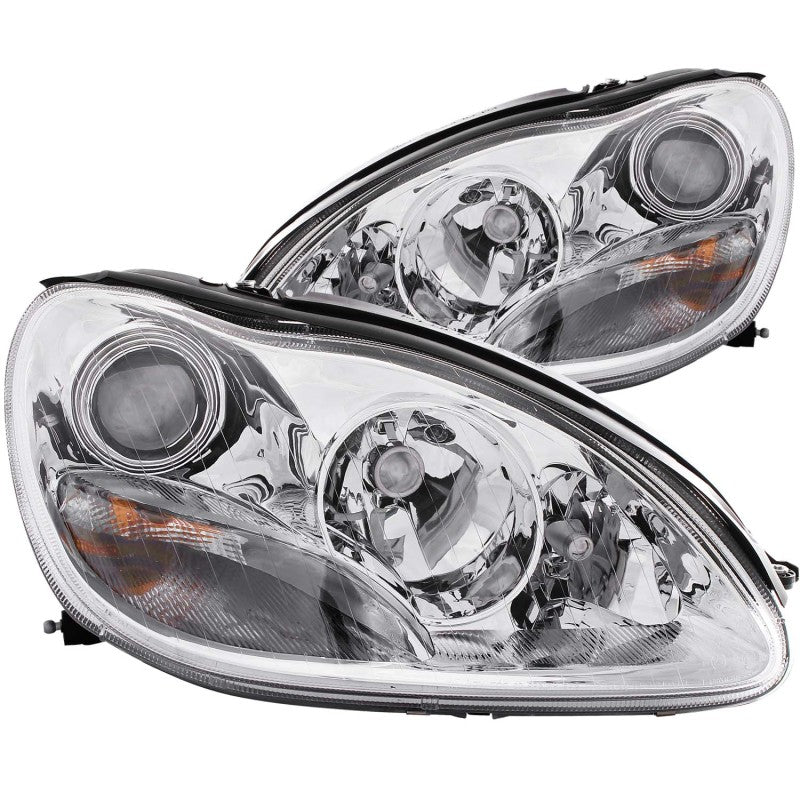 Anzo 2000-2005 Mercedes Benz S Class W220 Projector Headlights Chrome 121092 Photo - Primary