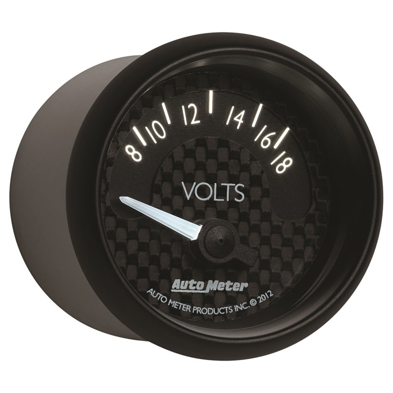 Autometer GT Series 52mm Short Sweep Electronic 8-18 Volts Voltmeter 8092 8092 User 6