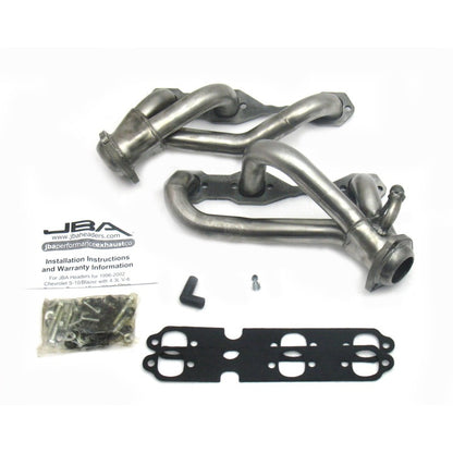 JBA 96-01 GM S Truck 4.3L V6 w/o A.I.R. Injection 1-1/2in Primary Raw 409SS Cat4Ward Header 1842S-3 1842S-3 Photo - Primary
