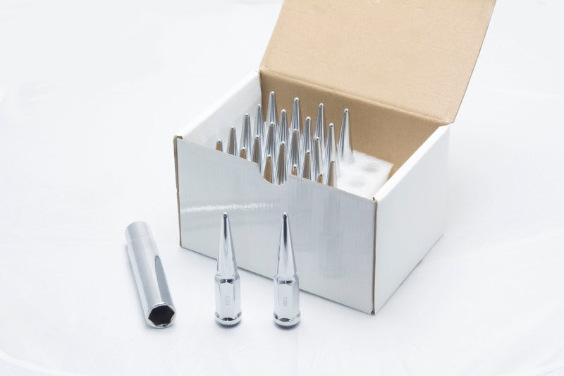 Wheel Mate Spiked Lug Nuts Set of 24 - Chrome 14x1.50 35420P 35420P Photo - Primary